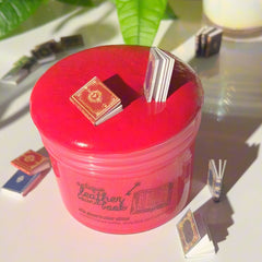 Antique Leather Bound Book Red Glossy Butter Slime Leather Scented Slime Fantasies Shop 9 oz Front Views