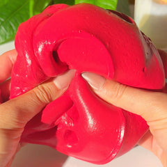 Antique Leather Bound Book Red Glossy Butter Slime Leather Scented Slime Fantasies Shop Squeeze