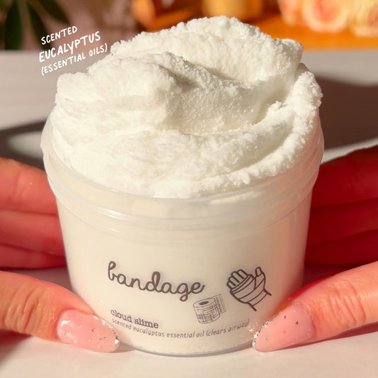 Bandage White Cloud Slime Emergency Kit Fantasies Shop 9oz Front View