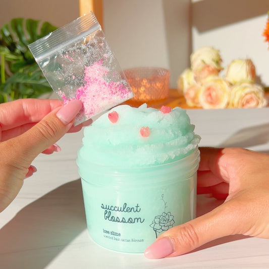 Succulent Blossom Enchanted Garden Teal Icee Slime Slime Fantasies Shop 9oz Set