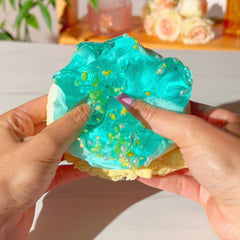 Waikiki Beach Ocean Layered Cloud Creme Clear Slime Fantasies Shop Unboxed Squeeze