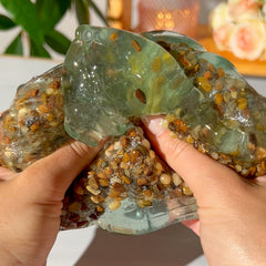 Koi Pond Slime (slow stretch + slightly foggy for authentic look) Clear Slime