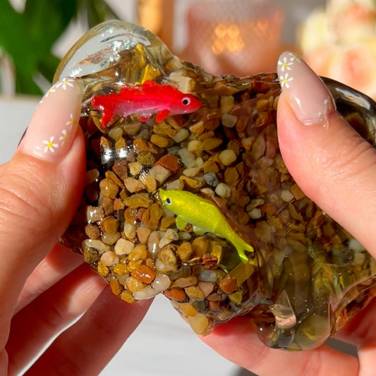 Koi Pond Slime (slow stretch + slightly foggy for authentic look) Clear Slime