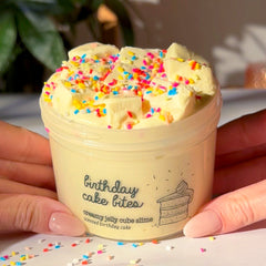 Birthday Cake Bites Creamy Jelly Cube Slime Fantasies 9oz Front View
