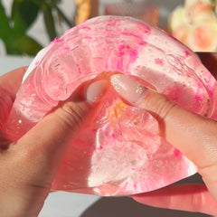 Cherry Blossom Raindrop Zen Garden Pink White Layered Slime Fantasies Shop Unboxed Squeeze 2