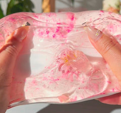 Cherry Blossom Raindrop Zen Garden Pink White Layered Slime Fantasies Shop Pull