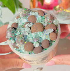 Cococini Cove Cream Colored Pebble Cream Slime Sugarfoam Island Key Lime Scented Slime Fantasies Shop 9oz Top View