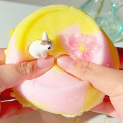 Cottontail Garden Yellow Pink Icee Fluffy Cloud Slime Fantasies Shop Unboxed Squeeze