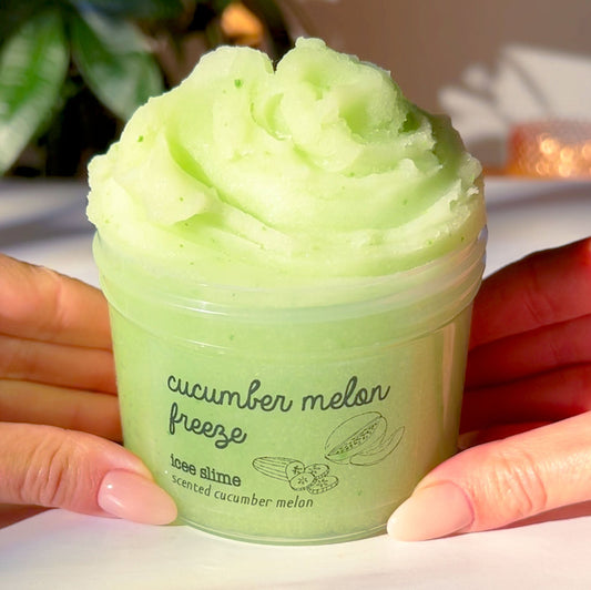 Cucumber Melon Freeze Green Icee Slime Fantasies Shop 9oz Front View