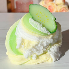 Deluxe Pamper Package Nail Salon Green Yellow White Charm Cloud Dough Slime Slime Fantasies Shop Swirled