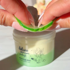 Deluxe Pamper Package Nail Salon Green Yellow White Charm Cloud Dough Slime Slime Fantasies Shop 9oz Charm