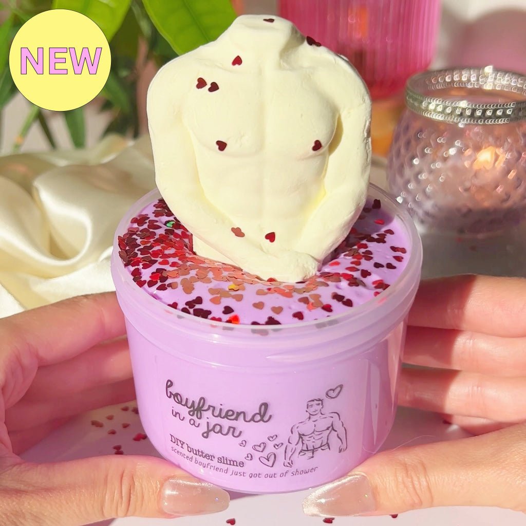 Boyfriend In A Jar Valentines Day Slime Fantasies Shop 9oz Front View