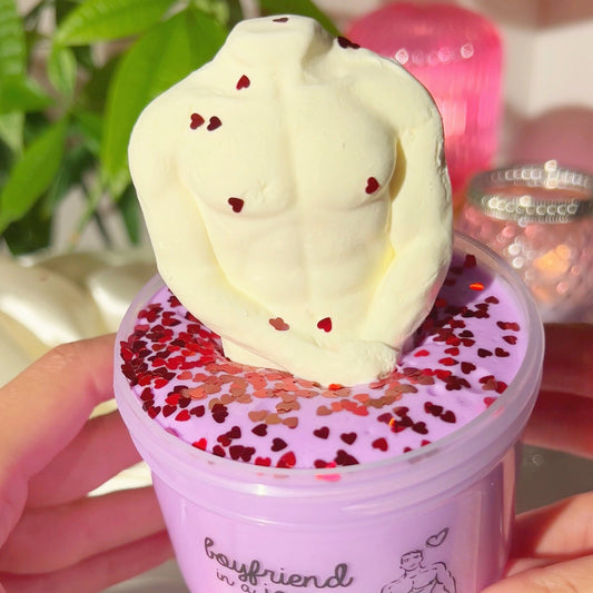 Boyfriend In A Jar Valentines Day Slime Fantasies Shop 9oz Front View Tilted
