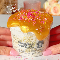 Cleopatras Royal Bath Egypt Gold White DIY Slime Slime Fantasies Shop 9oz Front View