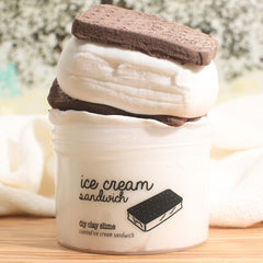 Ice Cream Sandwich DIY Clay Butter Slime Fantasies Shop 9oz Front View