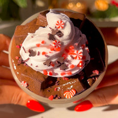 Peppermint Mocha Christmas Winter Jelly Cube Slime Fantasies Shop 9oz Top View