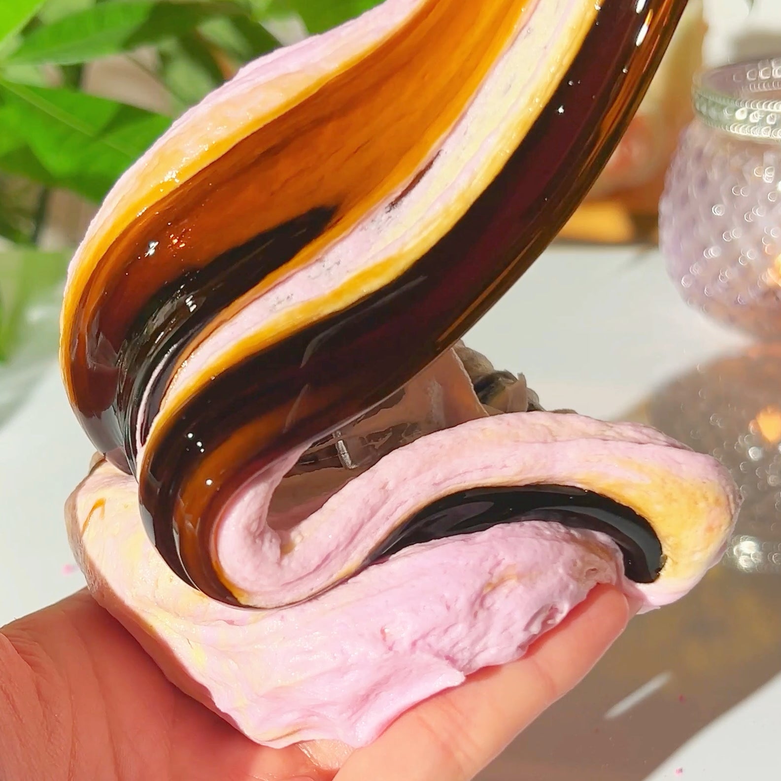 Pink Milk Shaken Espresso Pink Cream Brown DIY Clear Butter Slime Slime Fantasies Shop Drizzle