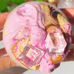 Pink Milk Shaken Espresso Pink Cream Brown DIY Clear Butter Slime Slime Fantasies Shop Top View