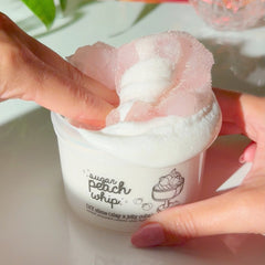Sugar Peach Whip White Pastel Peach DIY Slay Clear Jelly Cube Slime Sugarfoam Island Fruity Peach Compote Scented Slime Fantasies Shop 9 oz Push