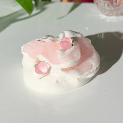 Sugar Peach Whip White Pastel Peach DIY Slay Clear Jelly Cube Slime Sugarfoam Island Fruity Peach Compote Scented Slime Fantasies Shop Unboxed