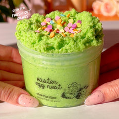 Easter Egg Nest Green Snow Fizz Slime Easter Slime Fantasies Shop 9oz Front View
