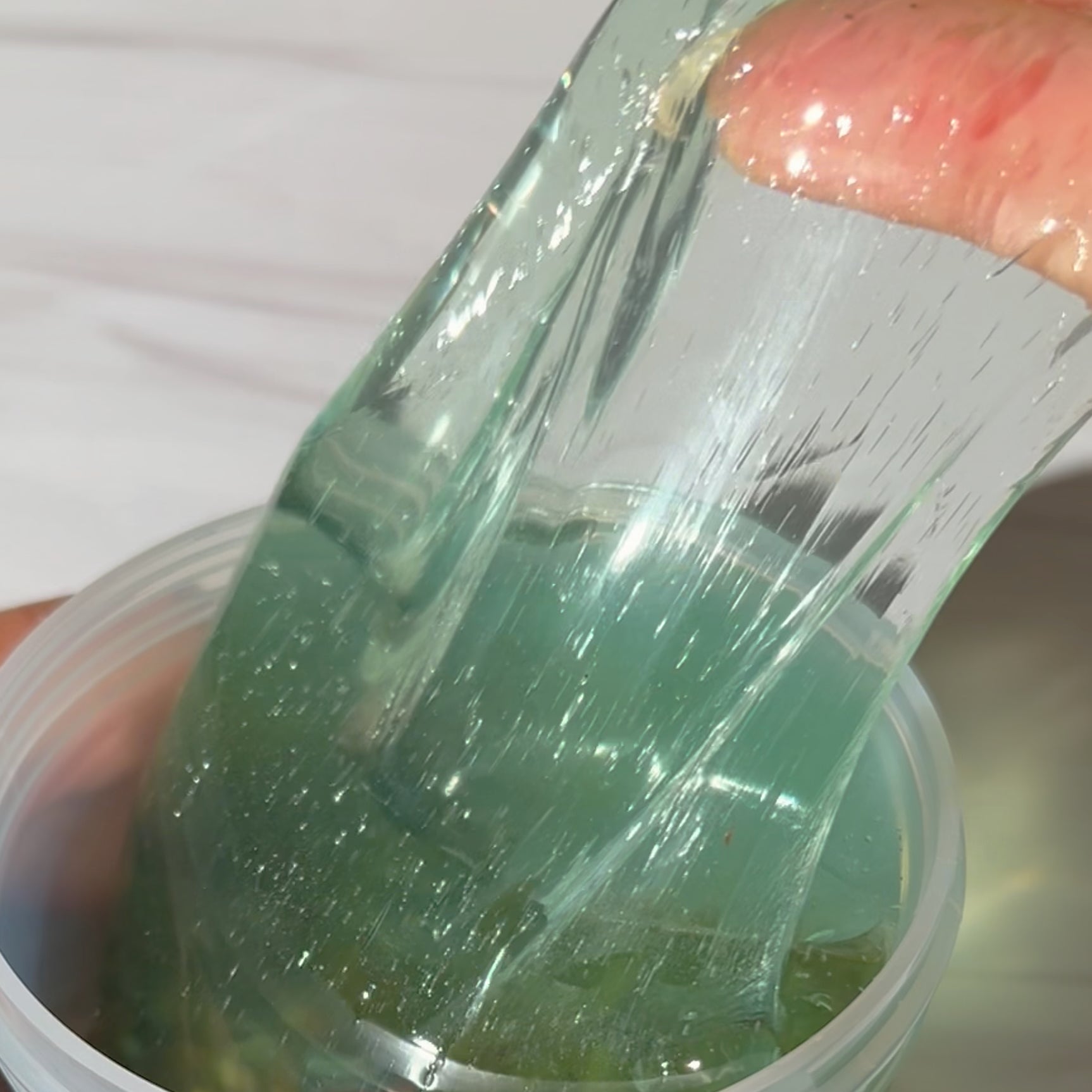 Koi Pond Slime (slow stretch + slightly foggy for authentic look) Clear Slime
