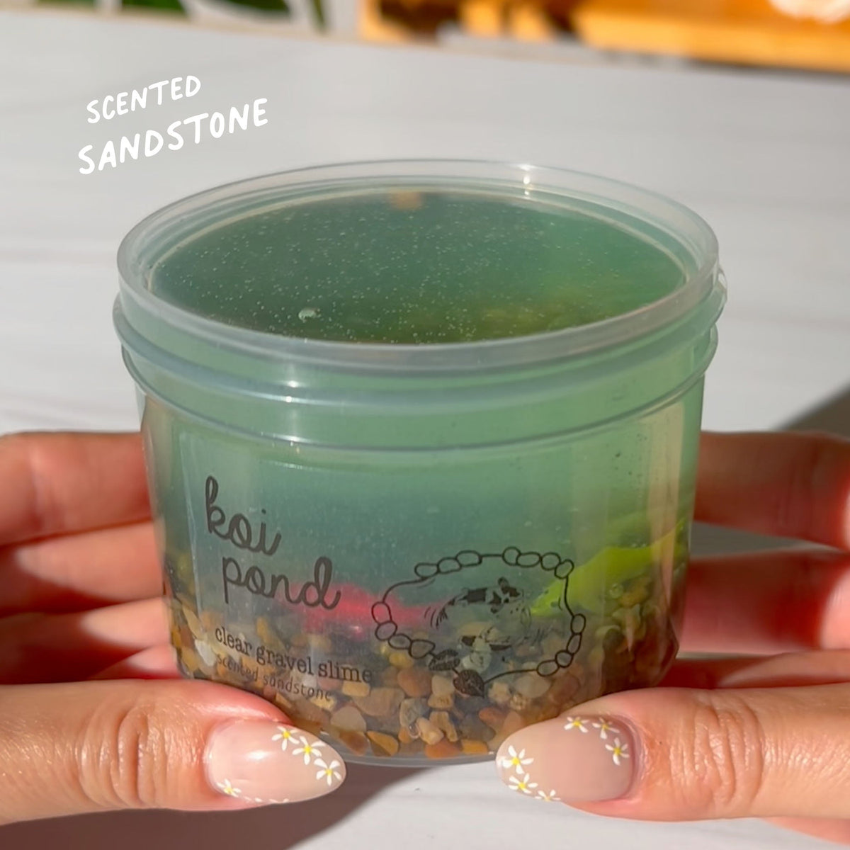 Koi Pond Slime (slow stretch + slightly foggy for authentic look) Clear Slime