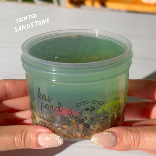 Koi Pond Slime (slow stretch + slightly foggy for authentic look) Clear Slime