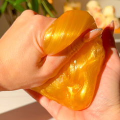 Lucky Gold Coins Clear Unscented Slime Fantasies Shop Squeeze