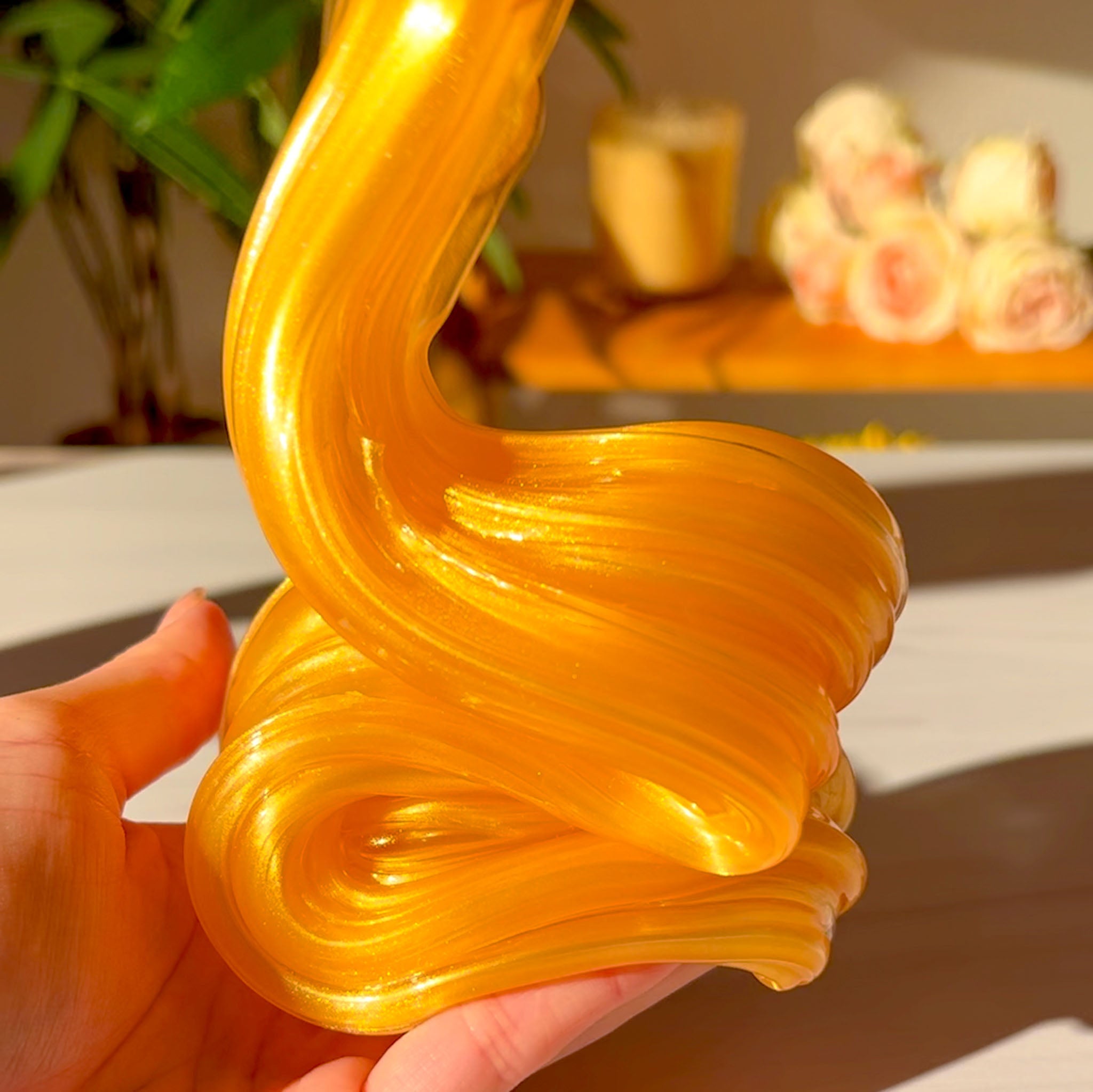 Lucky Gold Coins Clear Unscented Slime Fantasies Shop Drizzle