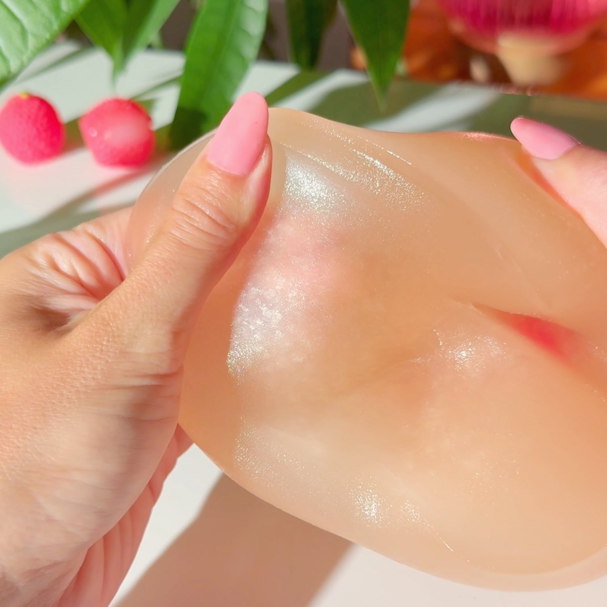 Lychee Guava Jelly Light Peachy Jelly Slime Sugarfoam Island Fruity Scented Slime Fantasies Shop Swipe