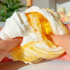 Orange Blossom Raindrop Soil Enchanted Garden Orange White Cloud Creme Slime Slime Fantasies Shop Swirled Squeeze