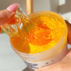 Orange Blossom Raindrop Soil Enchanted Garden Orange White Cloud Creme Slime Slime Fantasies Shop 9 oz Pull