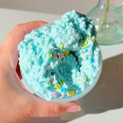 Peeps Mallow Treat Pastel Blue Creamy Perlite Slime Fantasies Shop 9oz Top View Texture