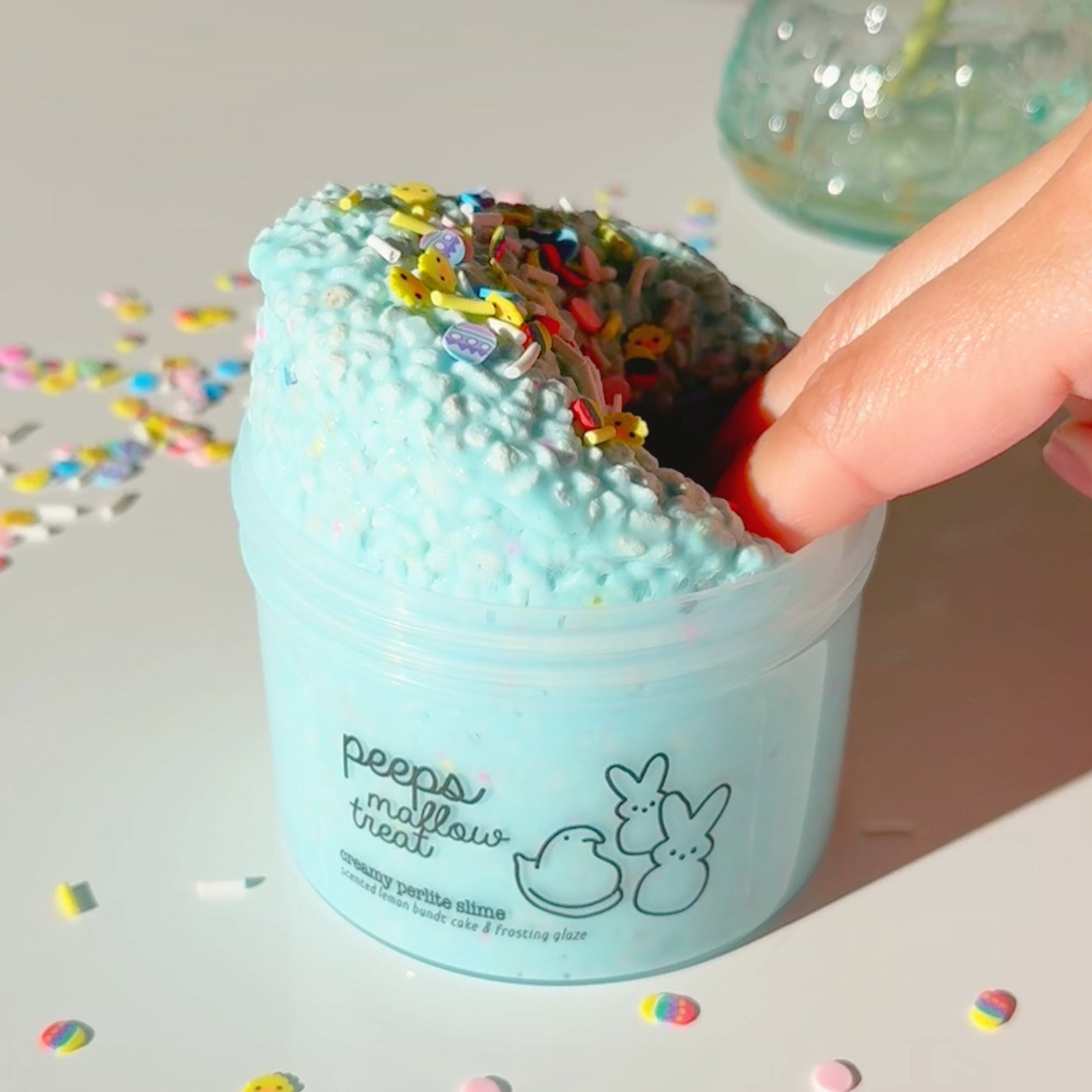 Peeps Mallow Treat Pastel Blue Creamy Perlite Slime Fantasies Shop 9oz Sink