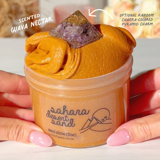 Sahara Desert Sand Egypt Burnt Orange Gritty Sand Slime Slime Fantasies Shop 9oz Front View