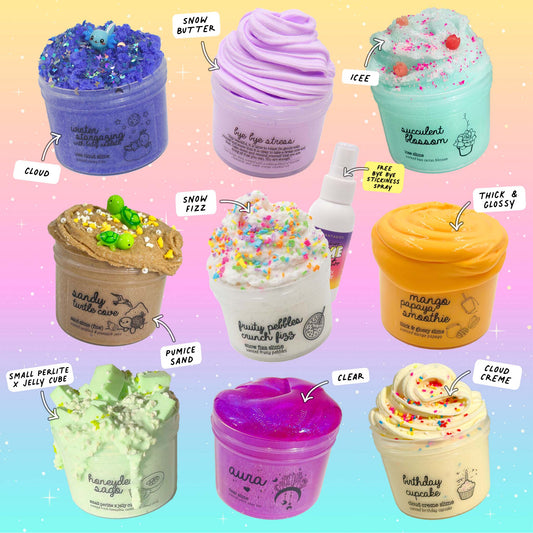 Slime Texture Sampler Variety Pack Slime Bundle Version4 Slime Fantasies Shop Front View