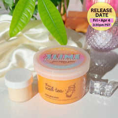Thai Iced Tea Orange Chewy Thick and Glossy Slime Fantasies Shop Set Components