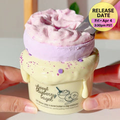 Whipped Blueberry Bagel Purple DIY Clay Butter Slime Fantasies Shop 9oz Front View