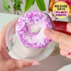 Whipped Blueberry Bagel Purple DIY Clay Butter Slime Fantasies Shop Clay Bagel
