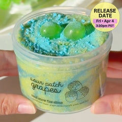 Sour Patch Grapes Blue Green Sand Fizz Slime Fantasies Shop 9oz Front View