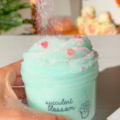 Succulent Blossom Enchanted Garden Teal Icee Slime Slime Fantasies Shop 9oz Sprinkles