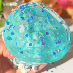 The Sound of the Ocean Blue Large Perlite Crunchy Clear Slime Fantasies Shop Unboxed