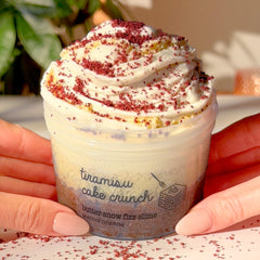Tiramisu Cake Crunch Dessert Chocolate Coffee Brown Slime Fantasies Shop 9oz Front View