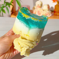 Waikiki Beach Ocean Layered Cloud Creme Clear Slime Fantasies Shop Unboxed