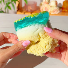 Waikiki Beach Ocean Layered Cloud Creme Clear Slime Fantasies Shop Unboxed 2