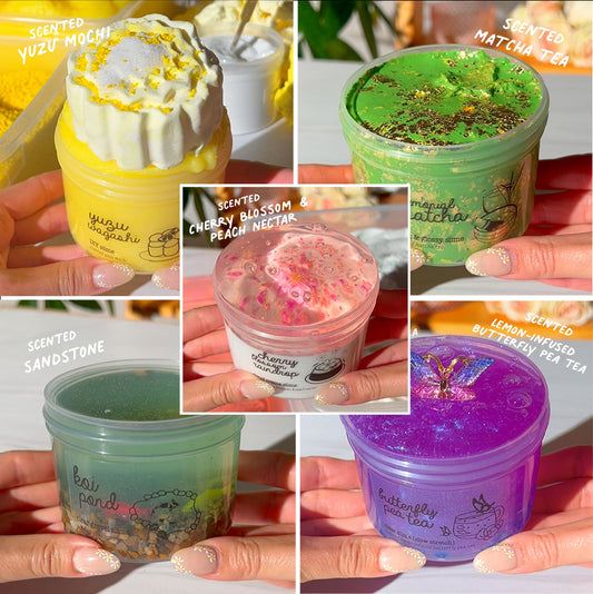 Zen Garden Slime Set Bundle Slime Fantasies Shop 9oz Front View Collage