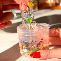 Animal Party Bubbly Clear Scented Slime Fantasies Shop 5oz Front View Pull1
