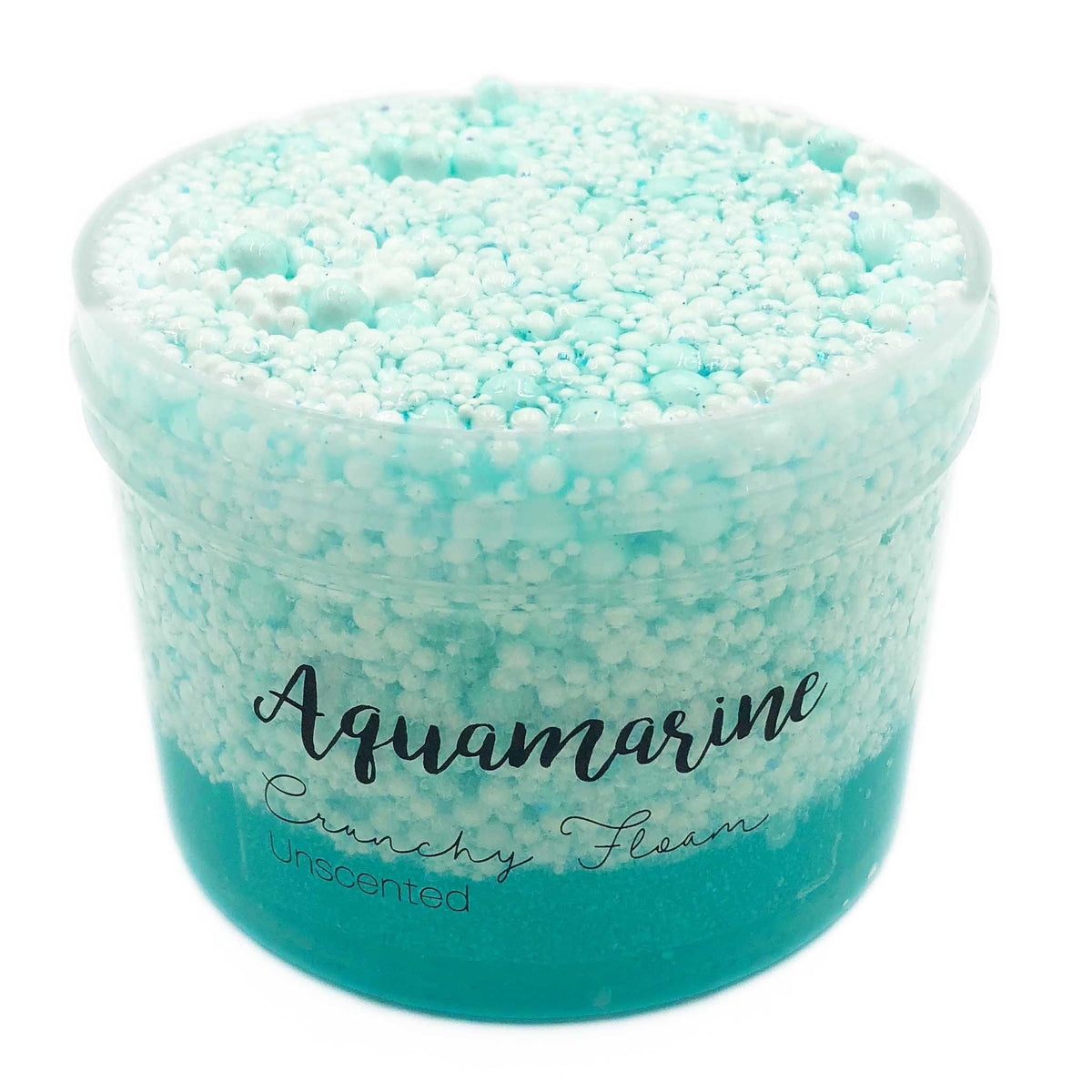 Aquamarine Crunchy Clear Glue Floam