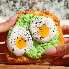 Avocado Toast Egg Savory Crunchy Snow Fizz Scented DIY Slime Fantasies Shop 5oz Front View WEBSITE 2